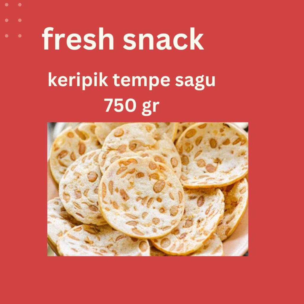 

(750gr) keripik tempe sagu | cemilan enakk!!