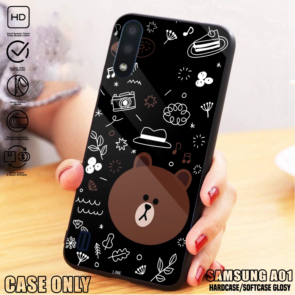 Case SAMSUNG A01 - Casing SAMSUNG A01 [ BEAR ] Silikon SAMSUNG A01 - Kesing Hp - Casing Hp  - Case H