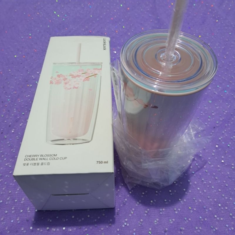 Gelas Tumbler Double Wall Sakura Lock n Lock
