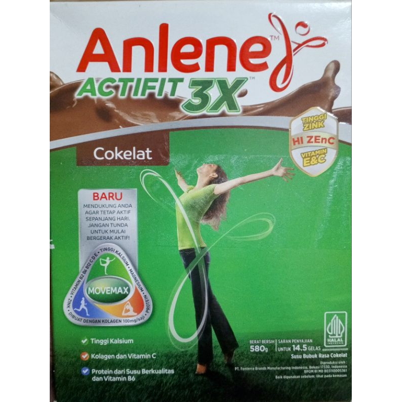 

ANLENE ACTIFIT 3X RASA COKLAT/ORIGINAL/VANILA 590GR 2026