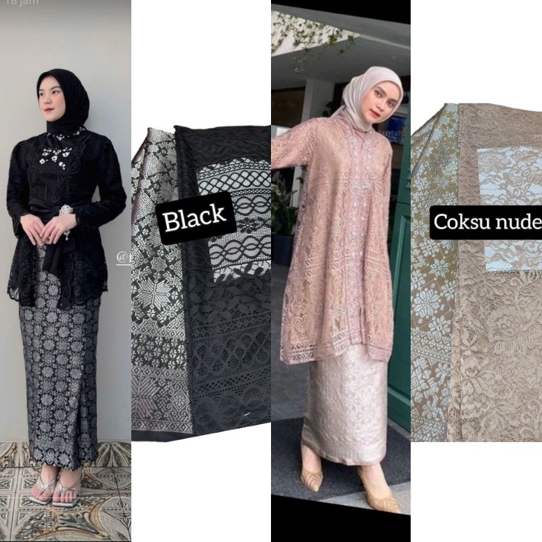 KODE A79W Paket bridesmaid  seragam bridesmaid  set brokat  setelan brokat brokat songket paket brid