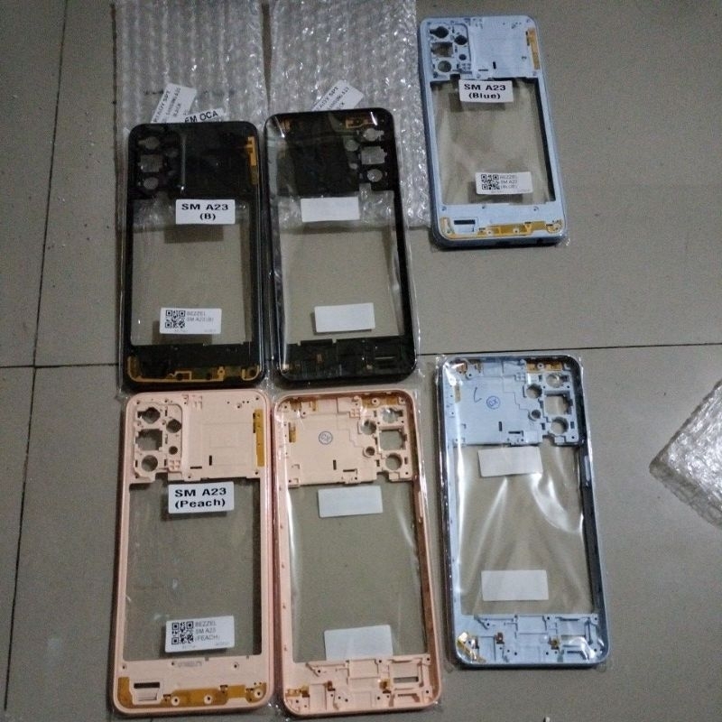 bezzel bezel tutup mesin tulang tengah samsung a23 4g/a23 5g