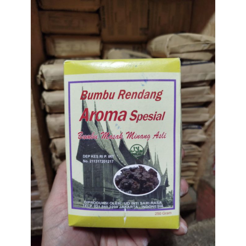 

Bumbu Rendang Aroma Spesial 250Gr/ Bumbu Gulai Aroma Spesial 250Gr/ Bumbu Masak Minyak Minang Asli