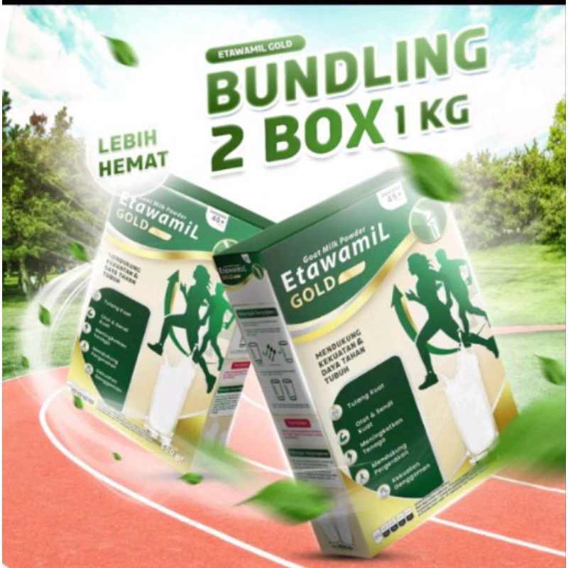 

ETAWAMIL GOLD susu bubuk pencegah osteoporosis dan sendi otot tulang HALAL' BPOM RI 1kg