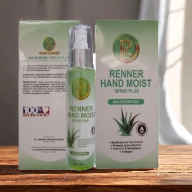 Renner Hand moist spray 100ml Asli antiseptic wajah kulit dan badan