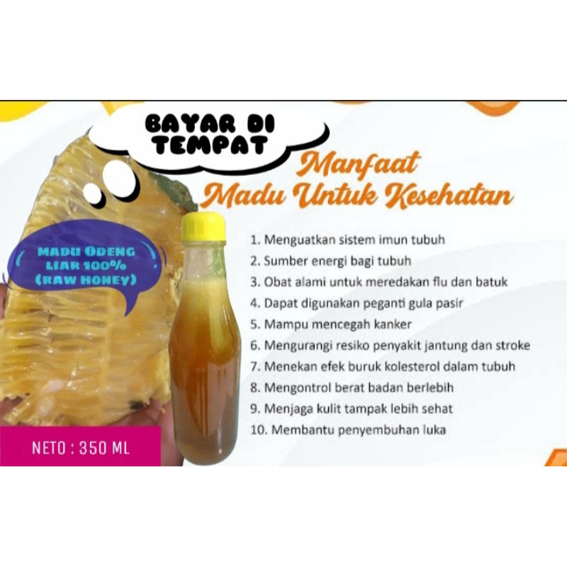 

MADU HUTAN LIAR 100%(RAW HONEY) NETO : 350ML