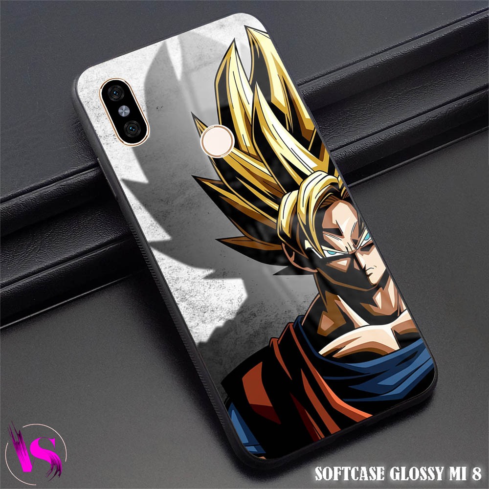 Softcase Glossy Xiaomi Mi 8 | Case Mi8 |VN41| Kesing Hp MI Xiaomi Silikon Kilau Kaca Pelindung Karet