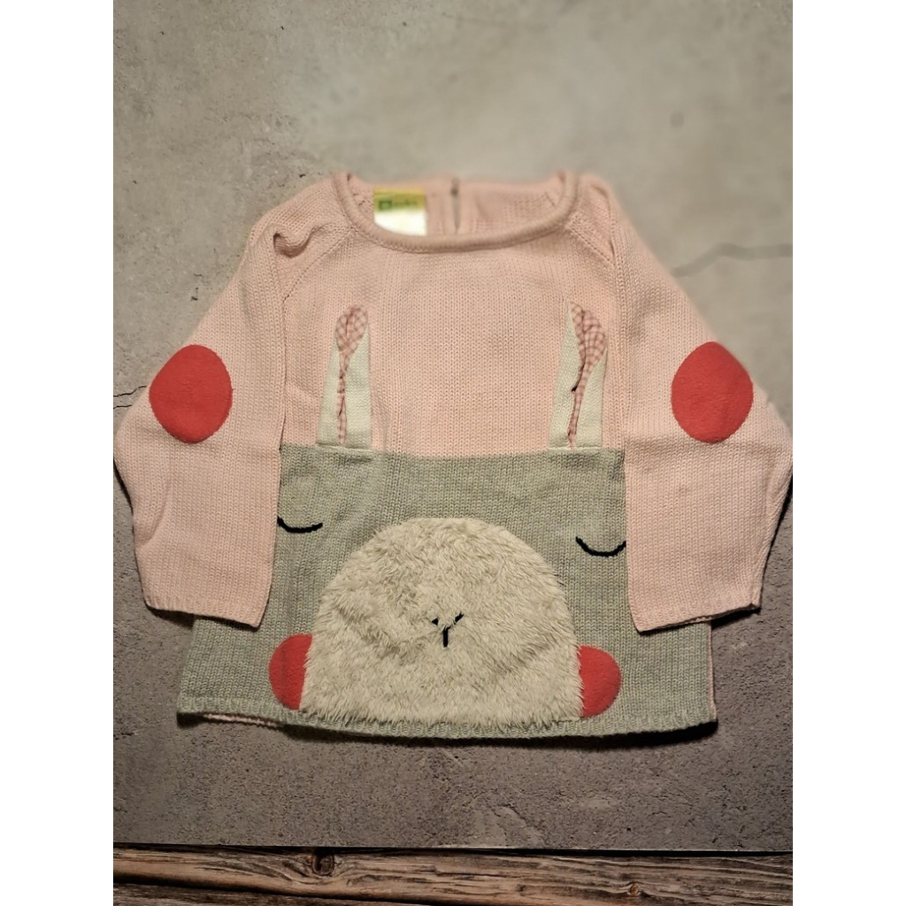 Aussie Preloved Eyka Sweater Little Girl Pink Baju Rajutan Anak Perempuan Warna Pink