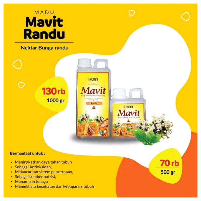 

Madu Mavit Randu | Madu Asli - 500gr