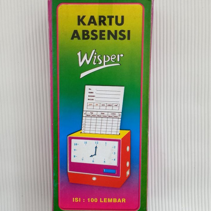 

KI3 Kartu Absensi Wisper Isi 1 lembar