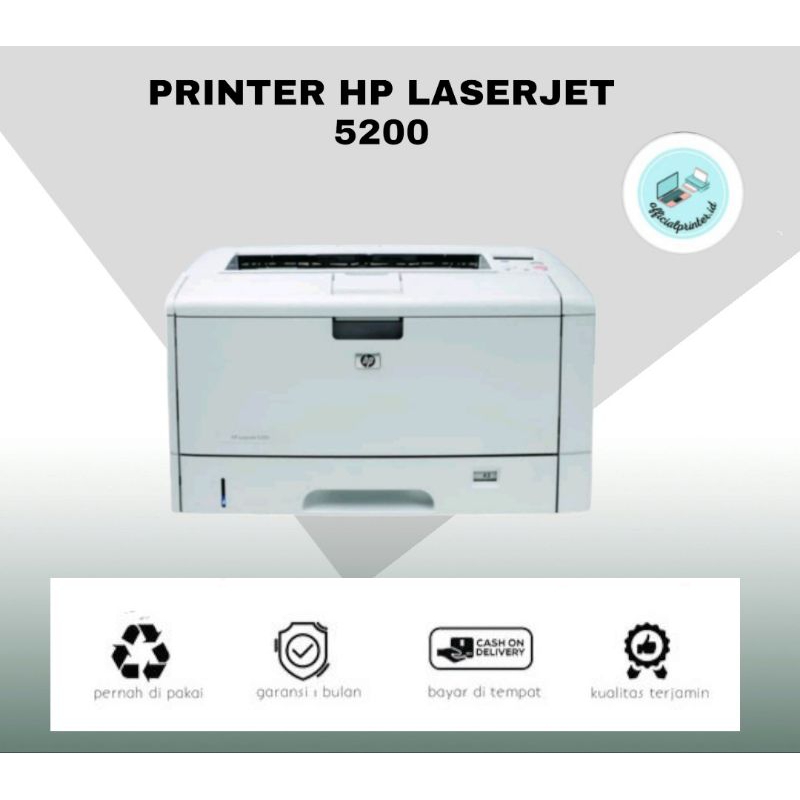 Printer Laser Hp Lj 5200 5200n 5200dn 5200tn Paper Printer A3