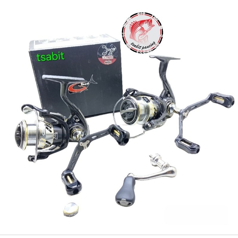 Reel gtech metalair carbon body 2000 2500 3000 power handle