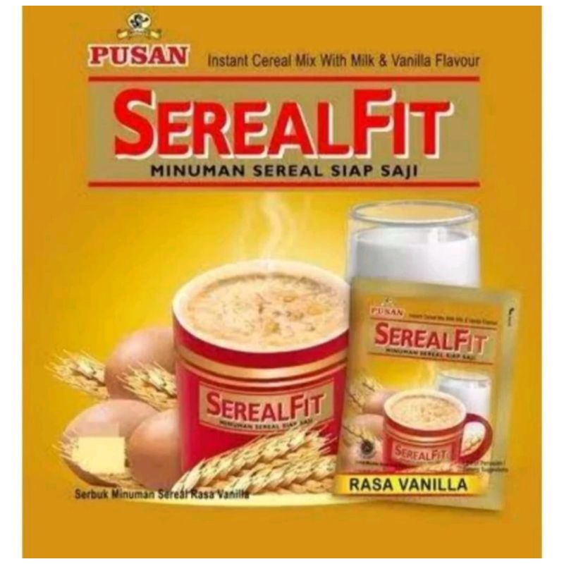 

Serealfit Vanilla 1 Pack Isi 20 Saset Sereal Fit Pusan Rasa Vanila 1 Pak Isi 20 Sachet Minuman Sereal