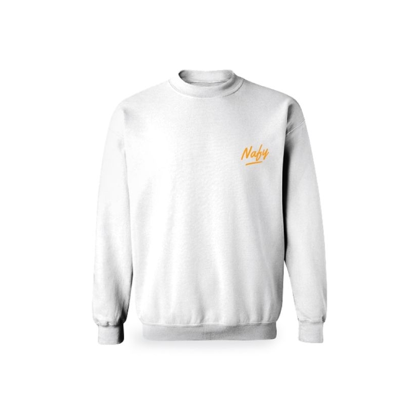 NAFY Kaos Lengan Panjang Sunmori white