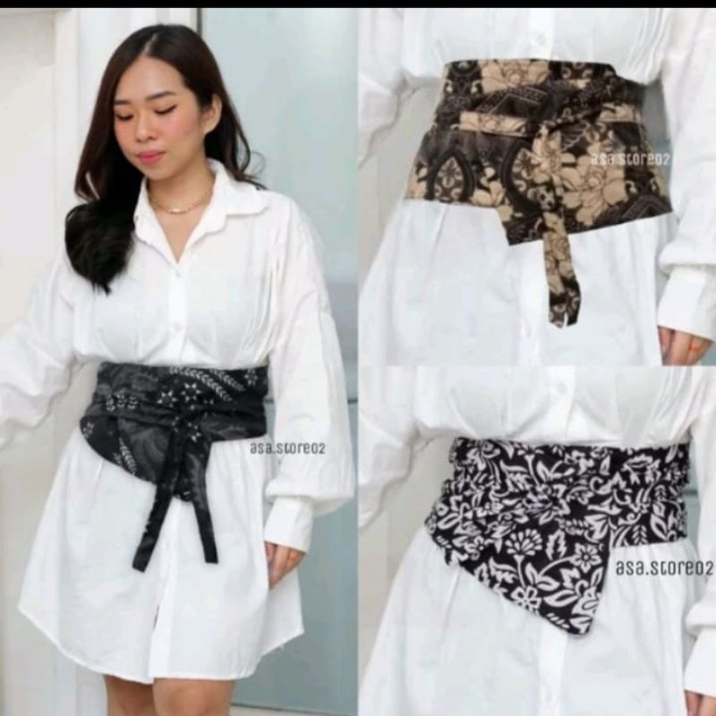 Obi Belt Batik/Ikat Pinggang Wanita
