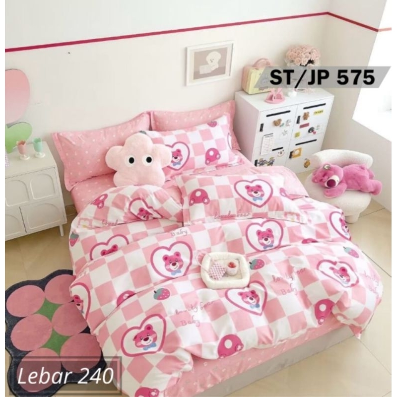 Ready stok sprei bahan katun jepang ST/JP 575 / suplier sprei katun jepang / katun jepang murah