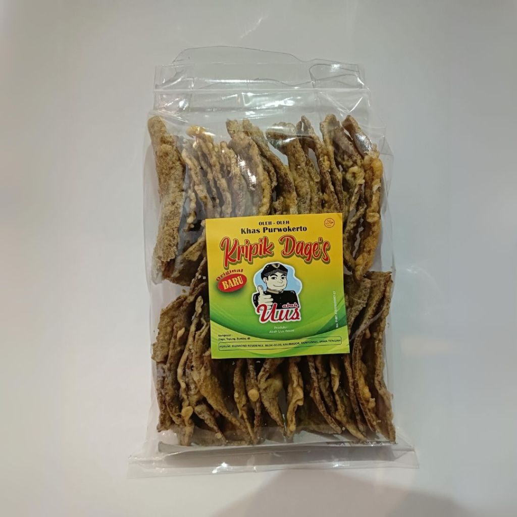 

Keripik Dage Tipis Abah Uus Khas Purwokerto Original, Non MSG