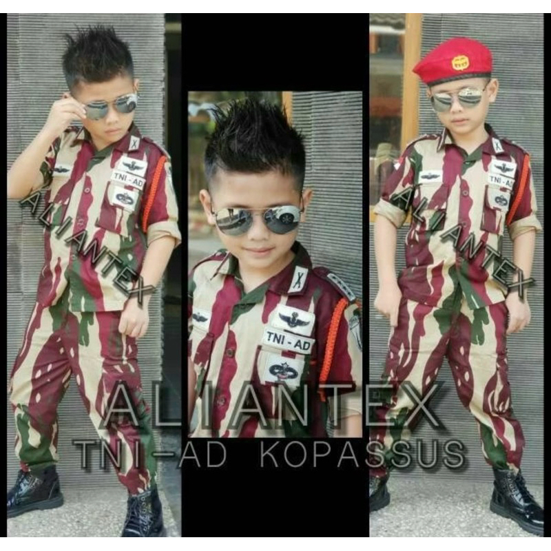 pl baju anak kostum kopasus karnaval