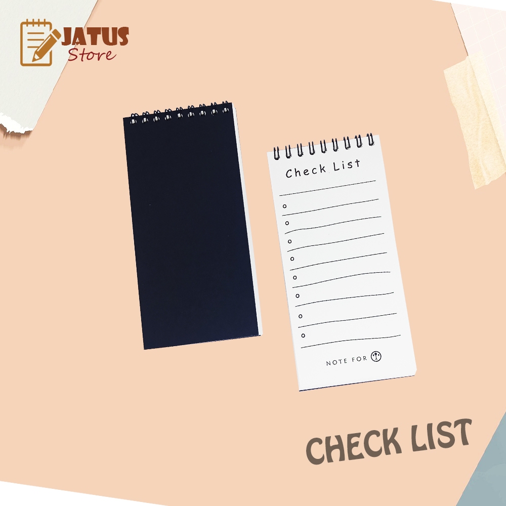 

CHECK LIST/NOTEBOOK CHECK LIST/NOTES/JOURNAL LIST/MURAH CATATAN BUKU SAKU HARIAN