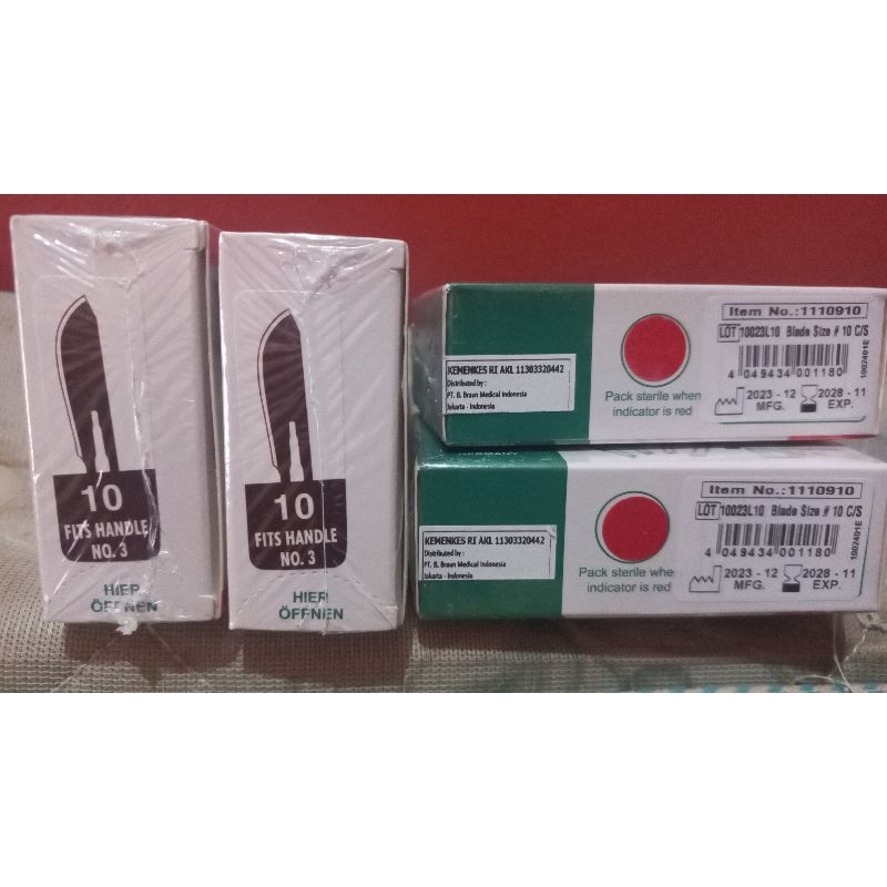 Elcon Scalpel Blades 10 B Braun/Pisau Bedah B-Braun/Surgical Blade 10/Mesh 10 B Braun
