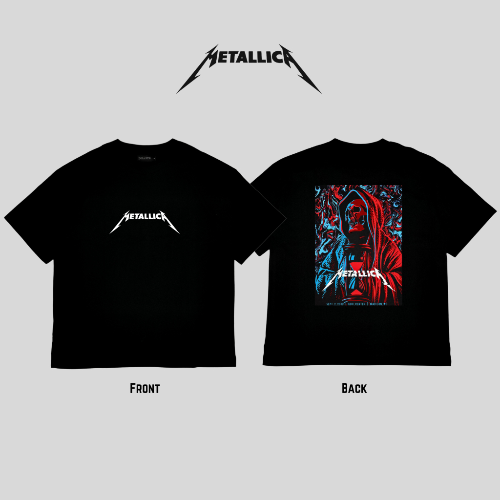 DISASTR Kaos Metallica Tour Poster Tshirt UNISEX TEE