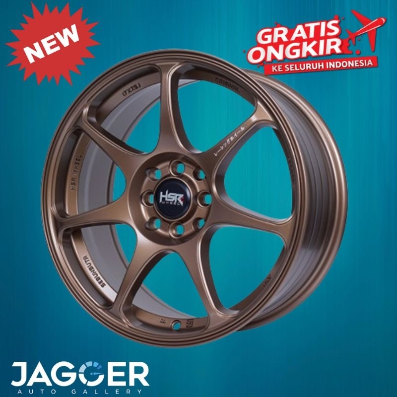 Velg Mobil Racing HSR Sebunsuta Ring 17 Honda Jazz Mobilio Freed Yaris Vios Pelek R17 Murah Jambi