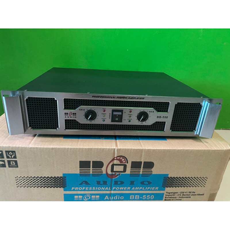 Power Amplifier Bob Audio BB 550 2X400 Watt Original Produk Kualitas Bagus