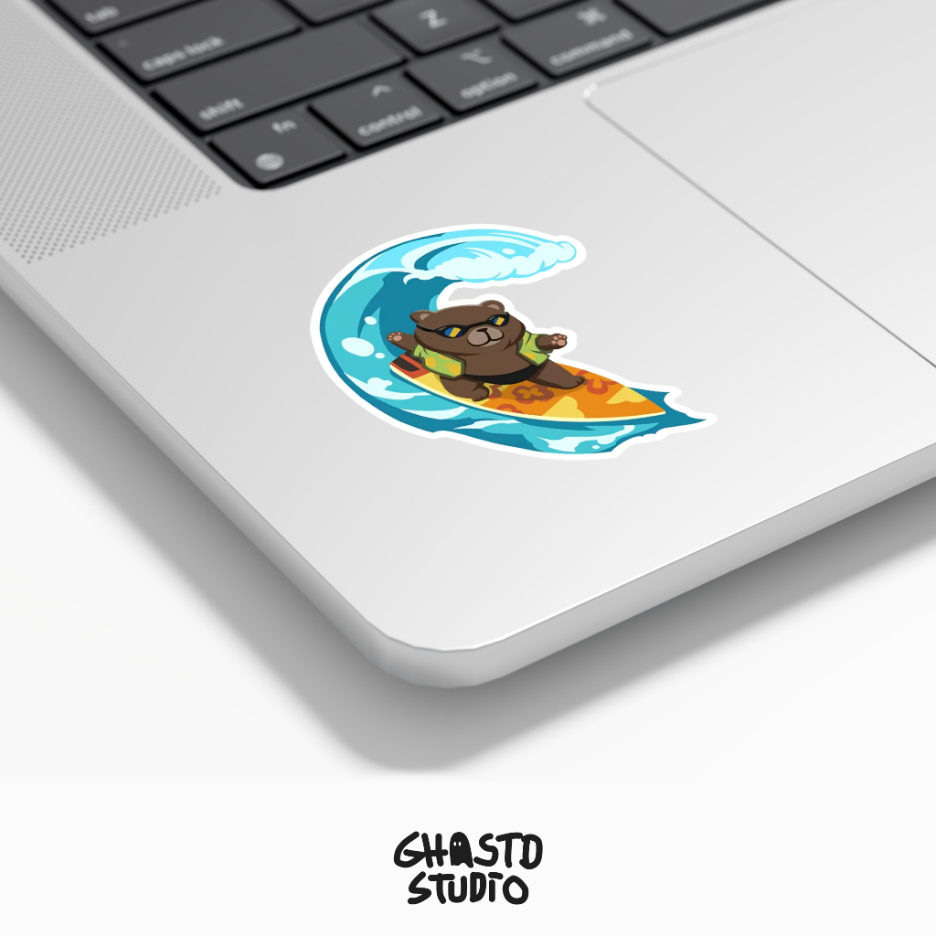 

Surfing Bear Valorant Spray Sticker | 5 cm Vinyl Glossy