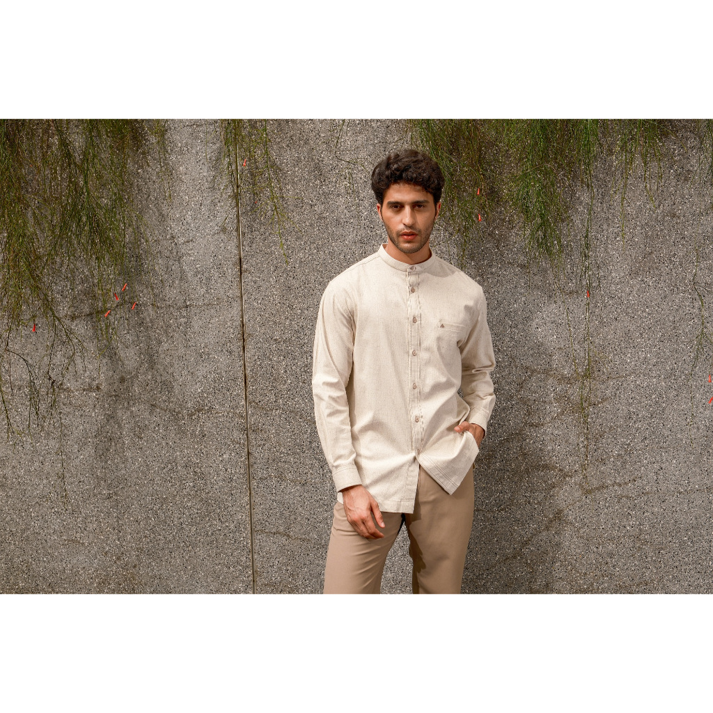 Shafira Mahdi Menswear Cream | Koko Atasan Pria