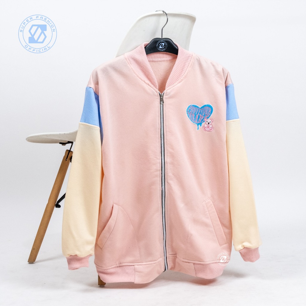 Varsity Jacket Prove Your Heart Korean Style Bomber Baseball Pakaian Pria Dan Wanita