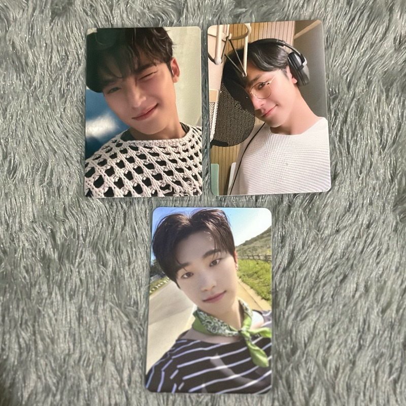 seventeen photocard mingyu dino henggarae dul semicolon nunduk attaca carver wink