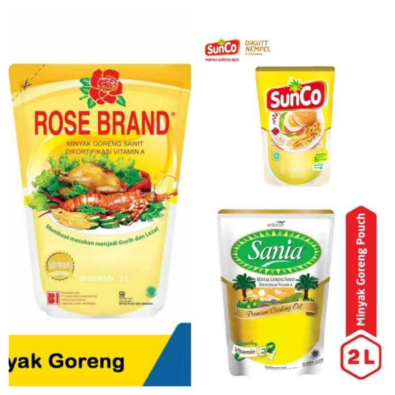 

Minyak goreng kemasan pouch 2L