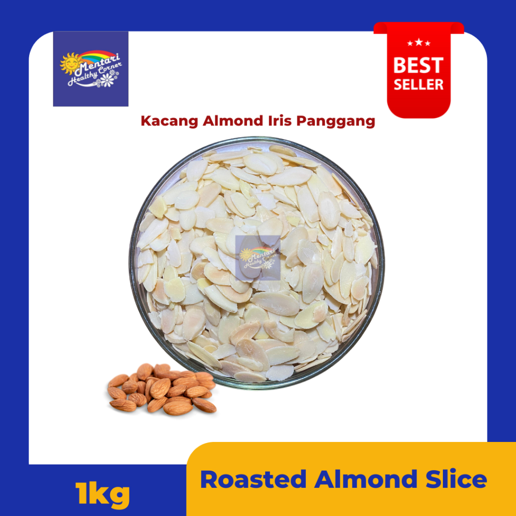 

Roasted Almond Slice 1kg / Kacang Almond Iris Panggang 1kg