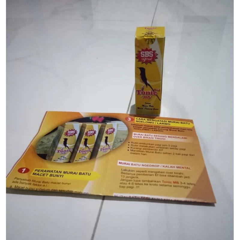 Tonic MB Untuk Vitamin Burung Murai Batu Gacor Bongkar Isian