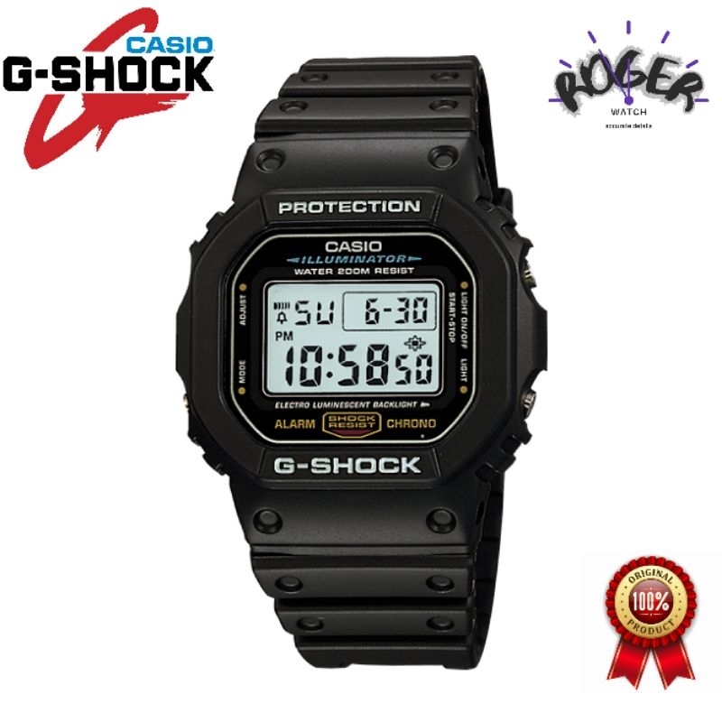 CASIO GSHOCK ORIGINAL Jam Tangan Pria DW-5600E-1VQ Digital DW5600