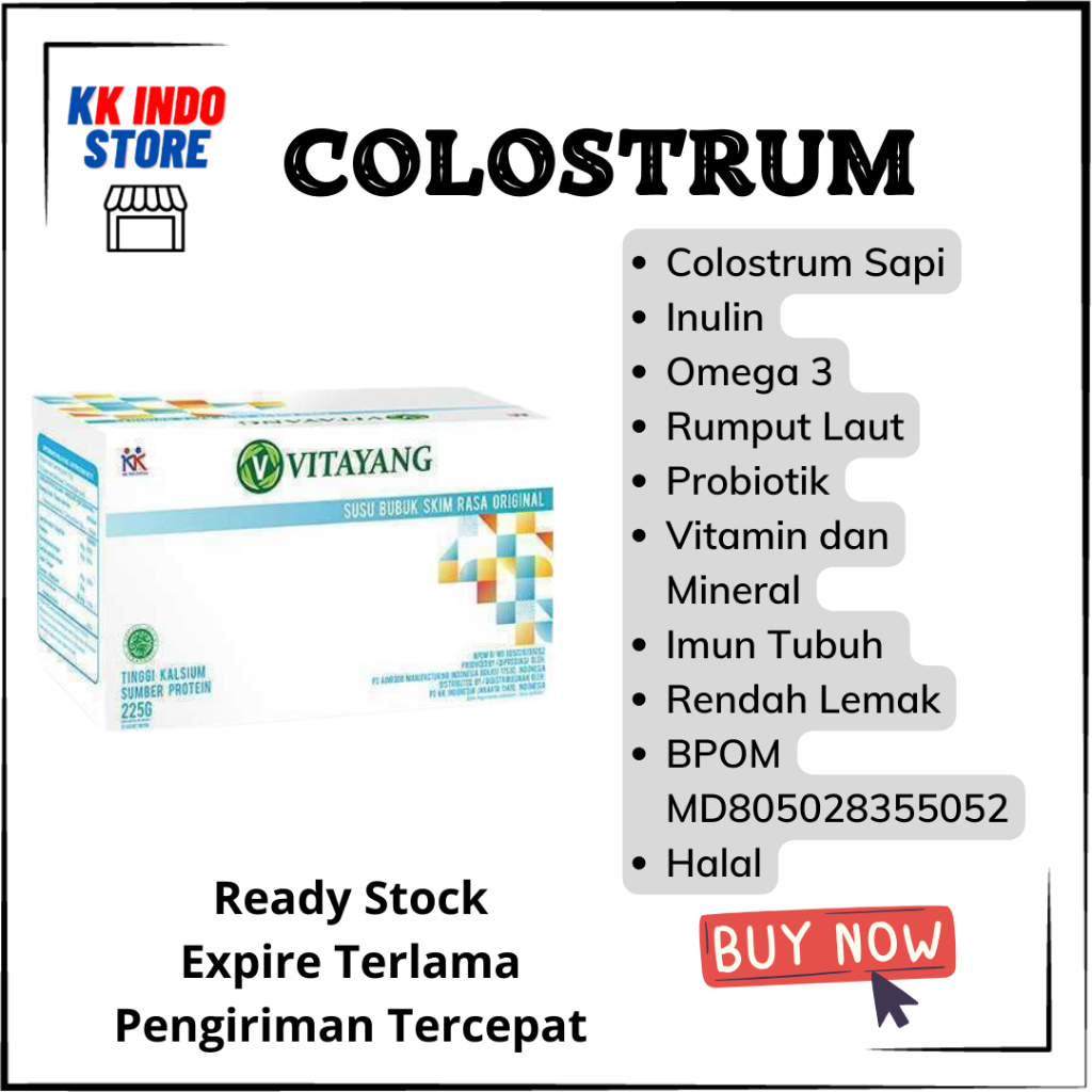 

Vitayang Susu Skim Bubuk (Colostrum) 1 box isi 15 sachet