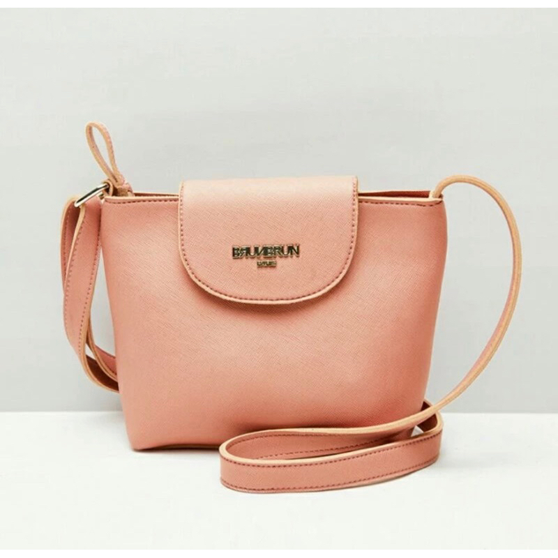TAS SELEMPANG WANITA TAS NELIA PINK BRUN BRUN PARIS ORIGINAL BRANDED TERMURAH
