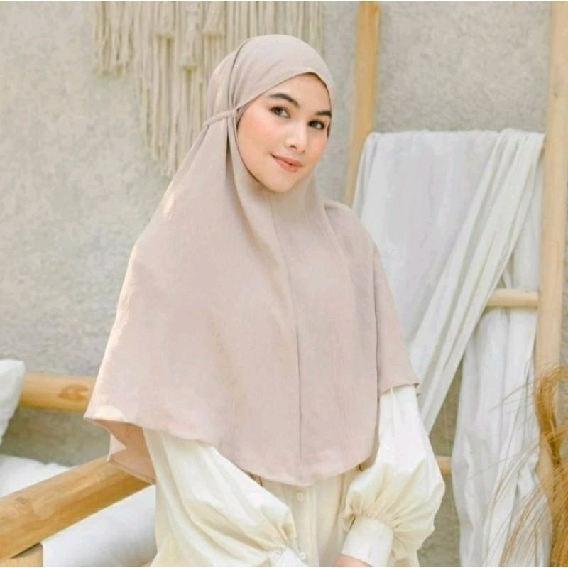 Bergo Crinkle Airflow Premium | Jilbab Instan L