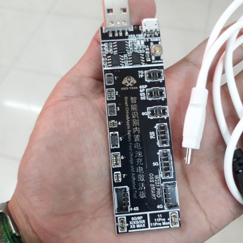 Alat Tembak Batre W223+ alat cas batre tanam android iphone samsung xiaomi