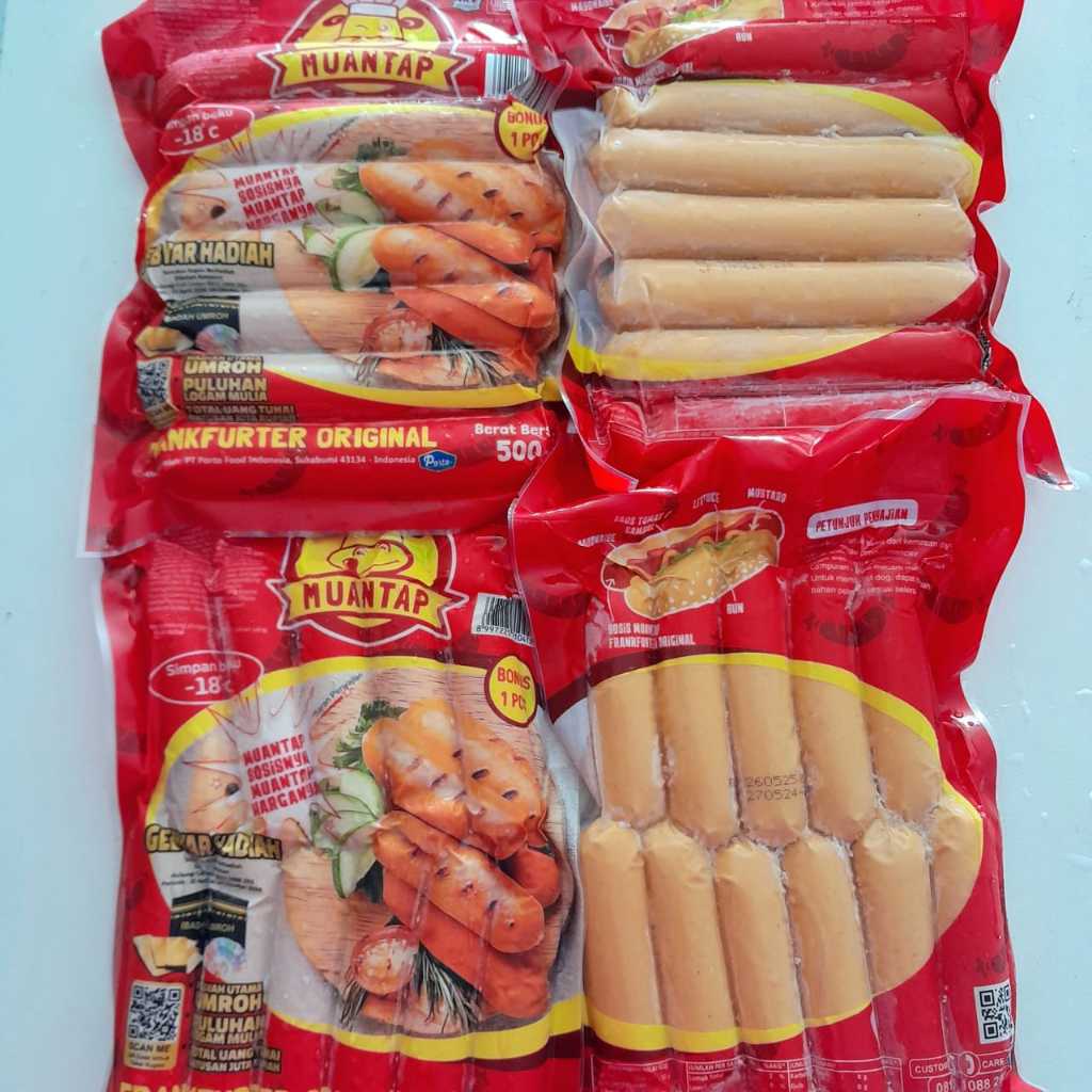 

MUANTAP sosis bakar original 500gr [kemasan promo]