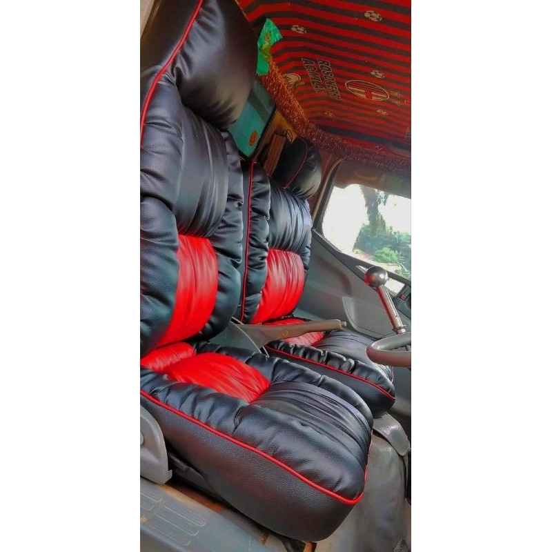 sarung jok /cover jok mobil truk canter motip sopa full