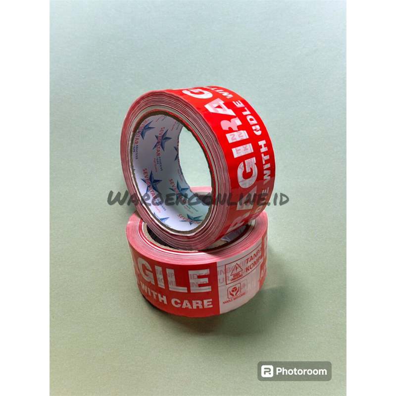 

LAKBAN FRAGILE UNBOXING MERAH PUTIH 45MM X 100 Y