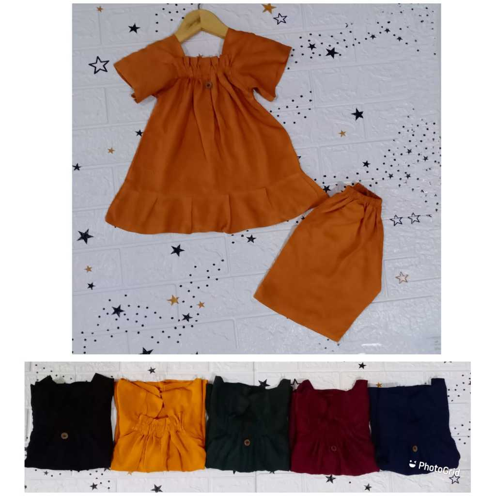 Maxi One Setelan Anak Faizah 6 bulan - 3 tahun. Random