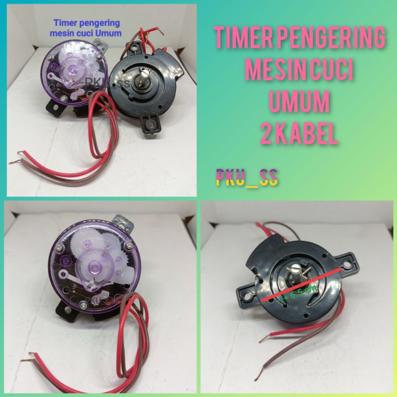 TIMER SPIN MESIN CUCI / Timer pengering mesin cuci 2 kabel / timer pengering mesin cuci UMUM 2 kabel