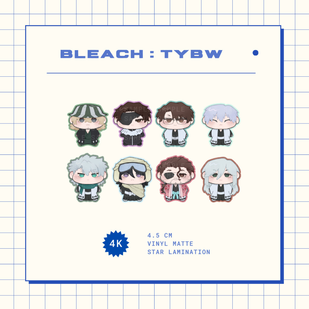 

BLEACH holo cimit stickers by takaba3150