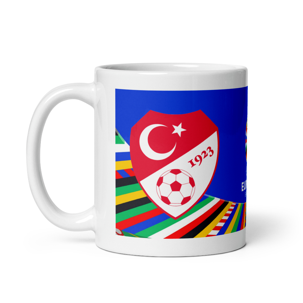 Mug Euro 2024 Gelas Euro 2024 Souvenir Mug Custom Cetak Print Mug Turki