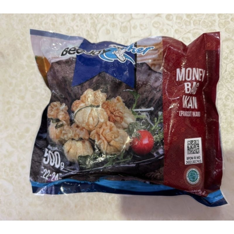 

Beejay Chef Money Beg Premium/Pangsit Ikan Frozen/Frozen Food