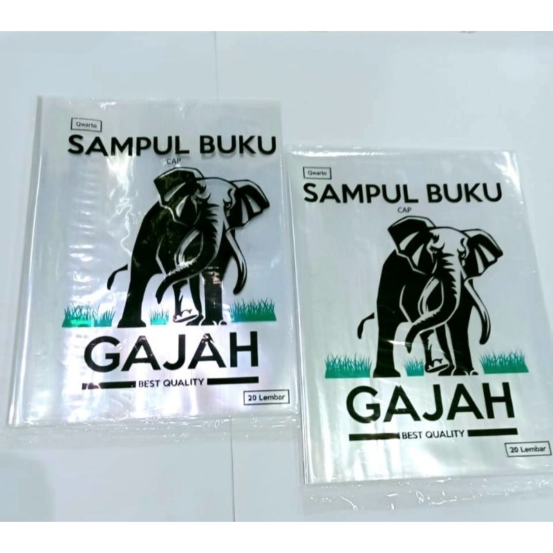 

SAMPUL BUKU PLASTIK KWARTO GAJAH/ 20LB