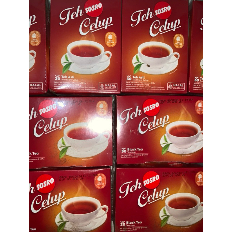 

Teh Celup Sosro Kemasan 1 pack isi 30 pcs