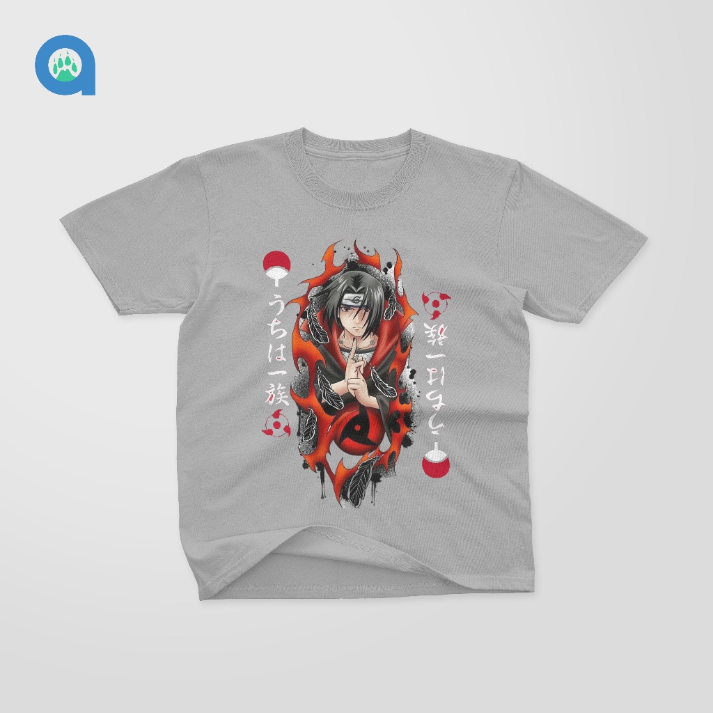 Baju Kaos Atasan Anak Laki-Laki Anime Naruto Shipuden Legend Akatsuki Uchiha Itachi Unisex